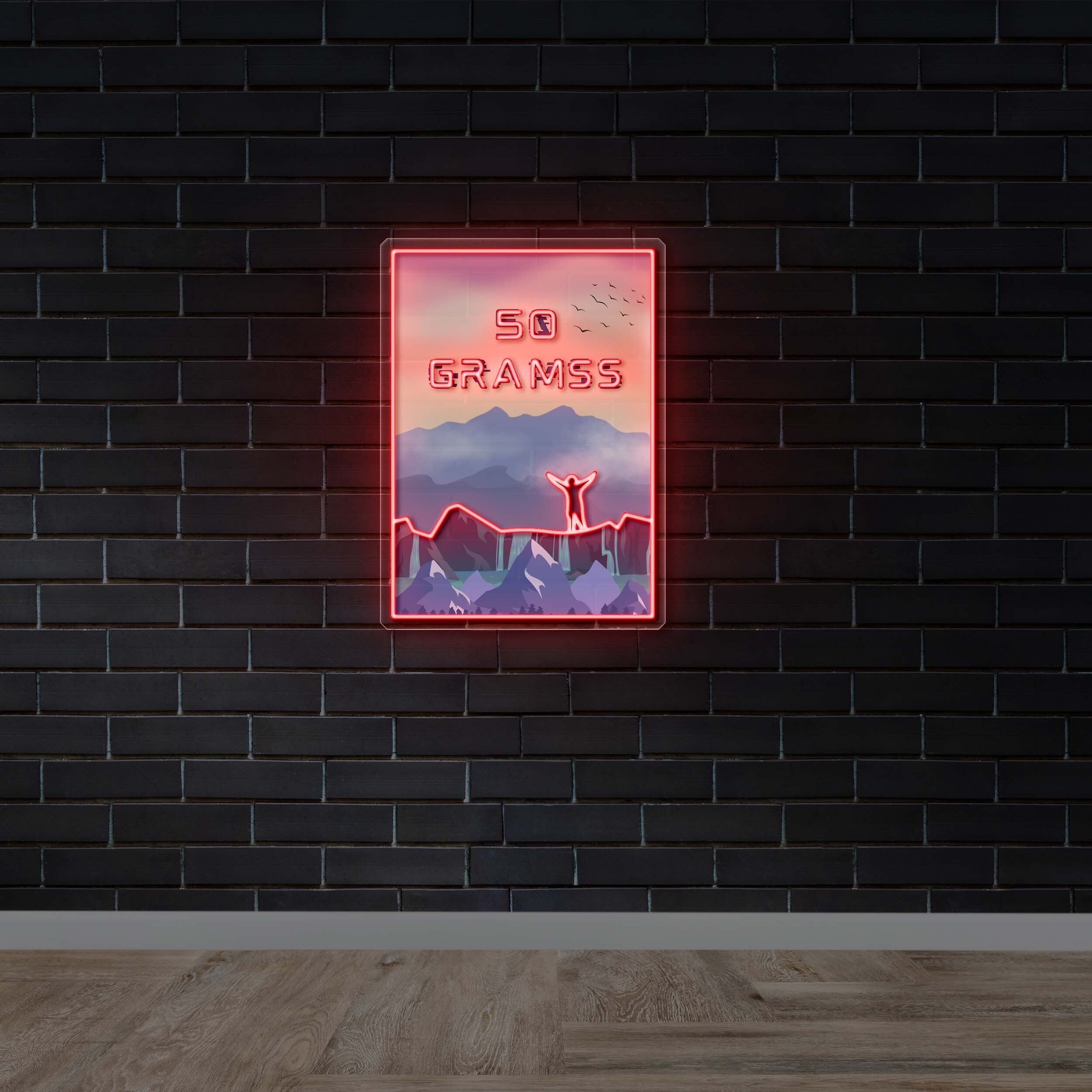 50 gramss - Premium Neon Artwork