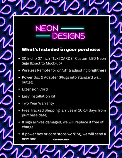 TJX2CARDS - Premium Neon Artwork
