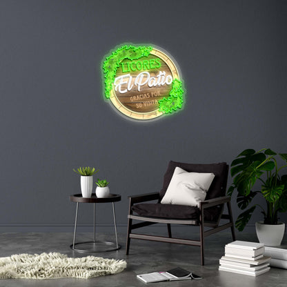 LICORES El Patio - Premium Neon Artwork