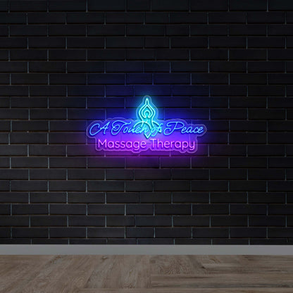 A Touch of Peace - Premium Neon Artwork