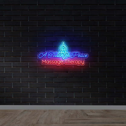 A Touch of Peace - Premium Neon Artwork