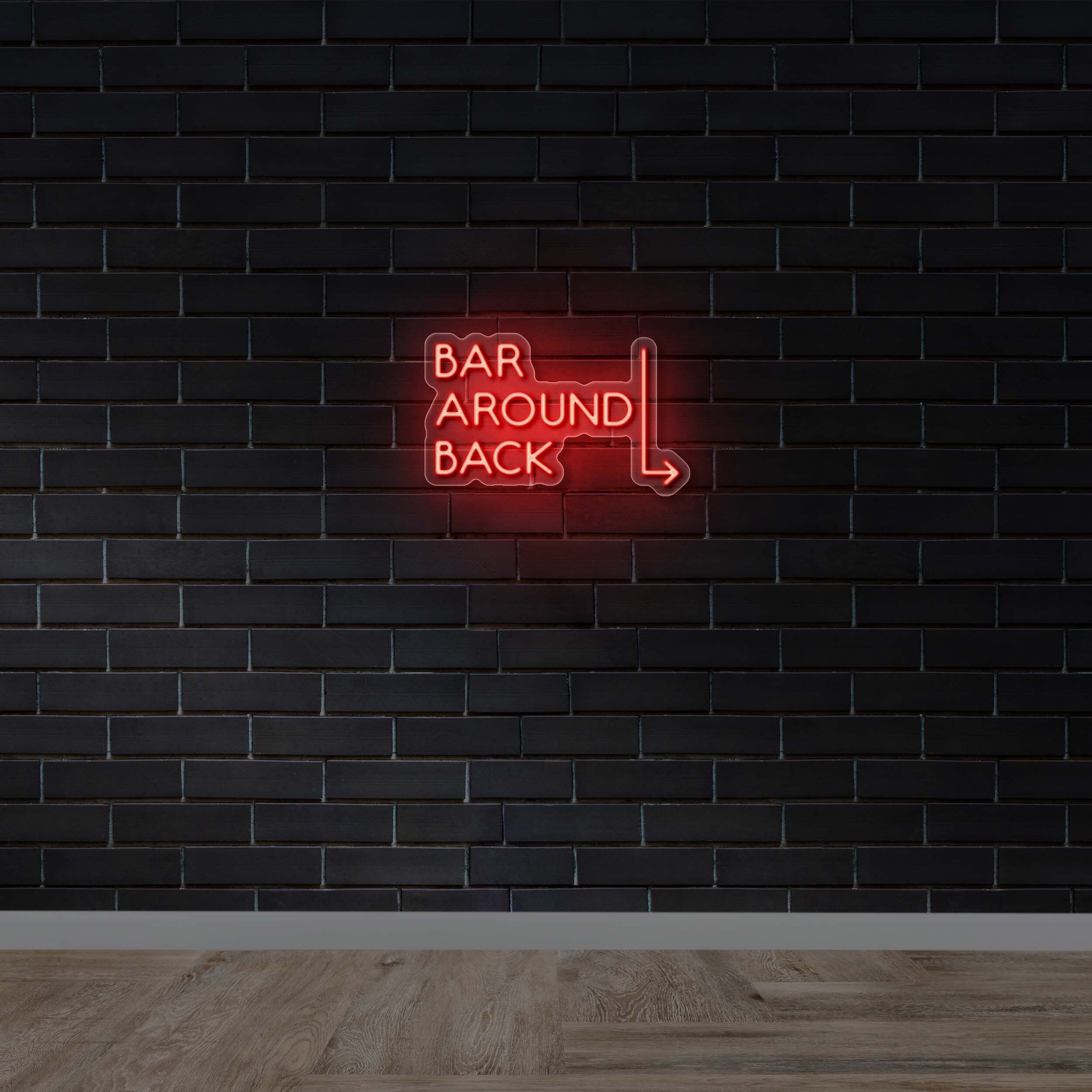 Bar Around Back - Premium Neon Artwork
