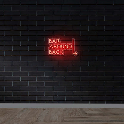Bar Around Back - Premium Neon Artwork