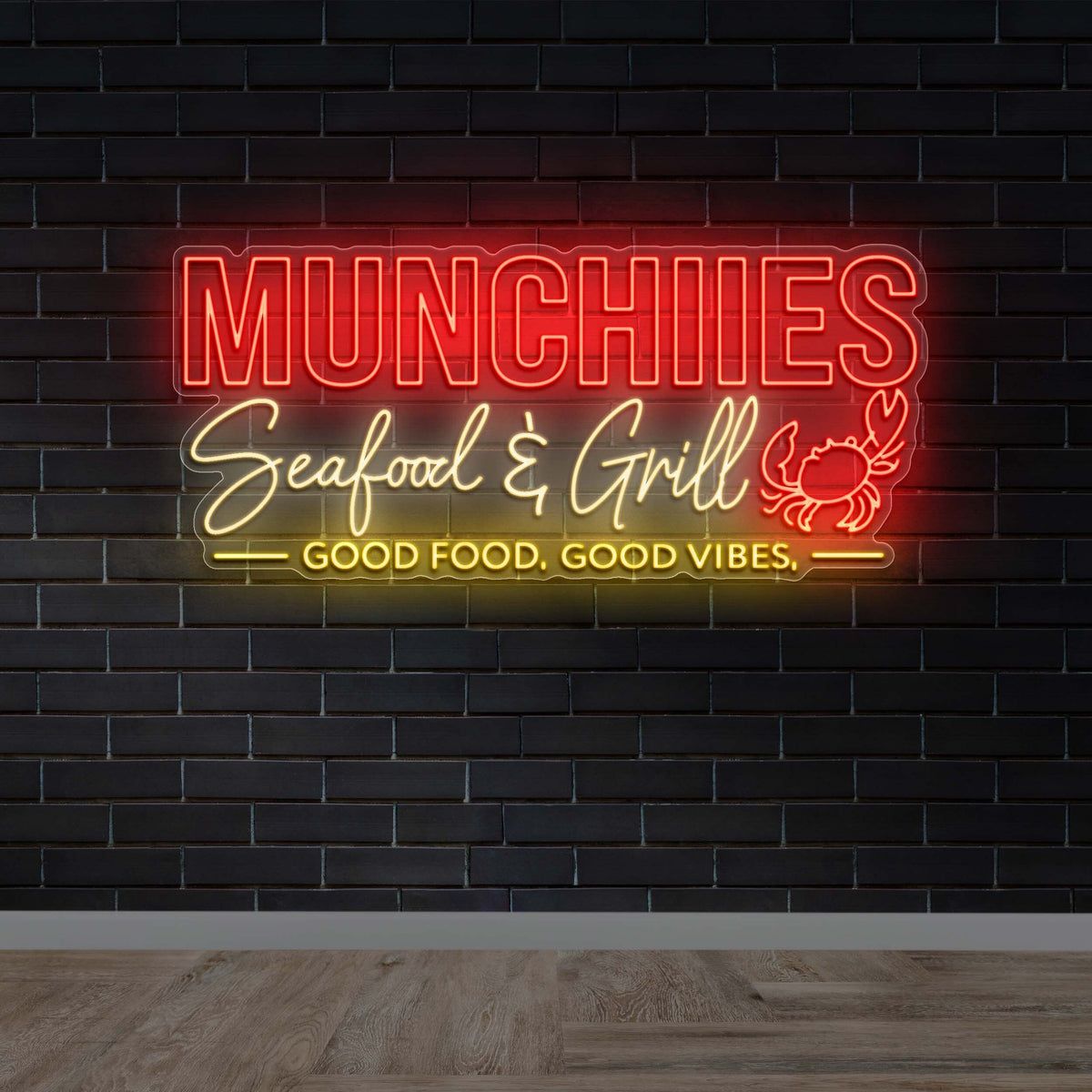 Munchiies Seafood & Grill - Premium Neon Artwork