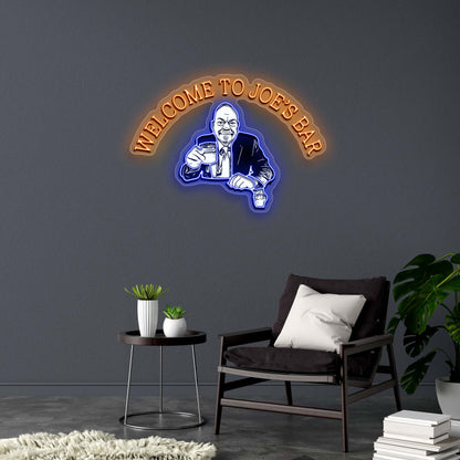 WELCOME TO JOE'S BAR - Premium Neon Artwork