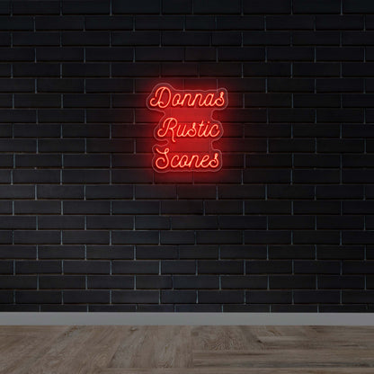Donnas Rustic Scones - Premium Neon Artwork