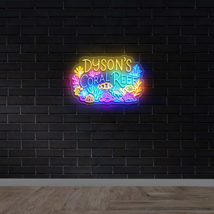 Dyson's Coral Reef - Premium Neon Artwork