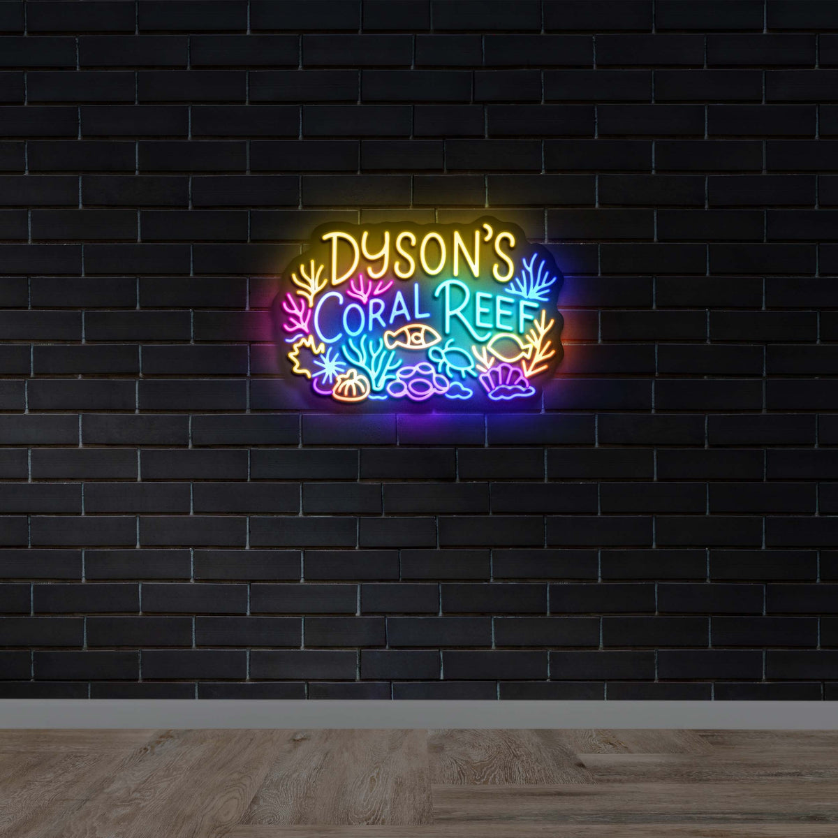 Dyson's Coral Reef - Premium Neon Artwork