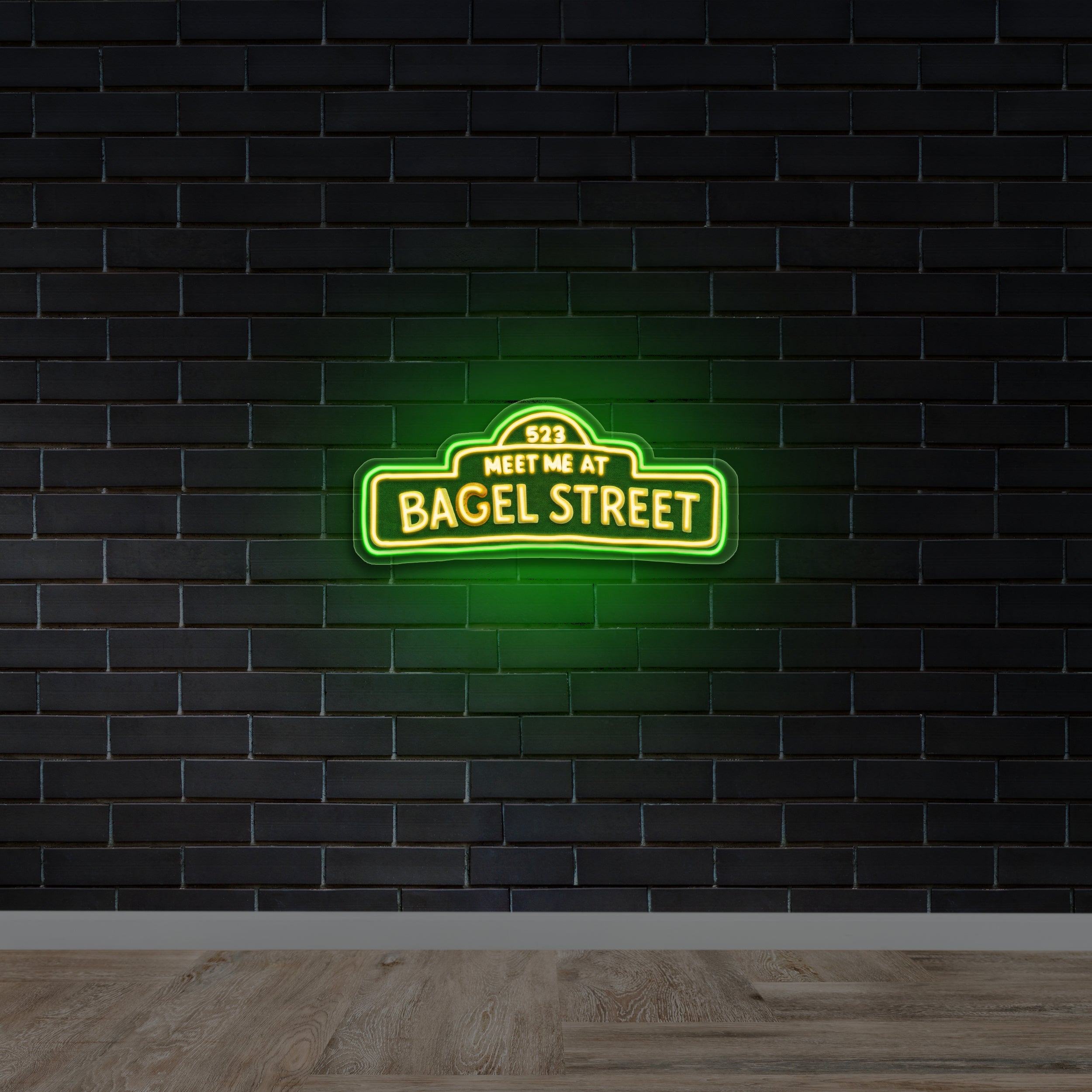 Bagel Street - Premium Neon Artwork