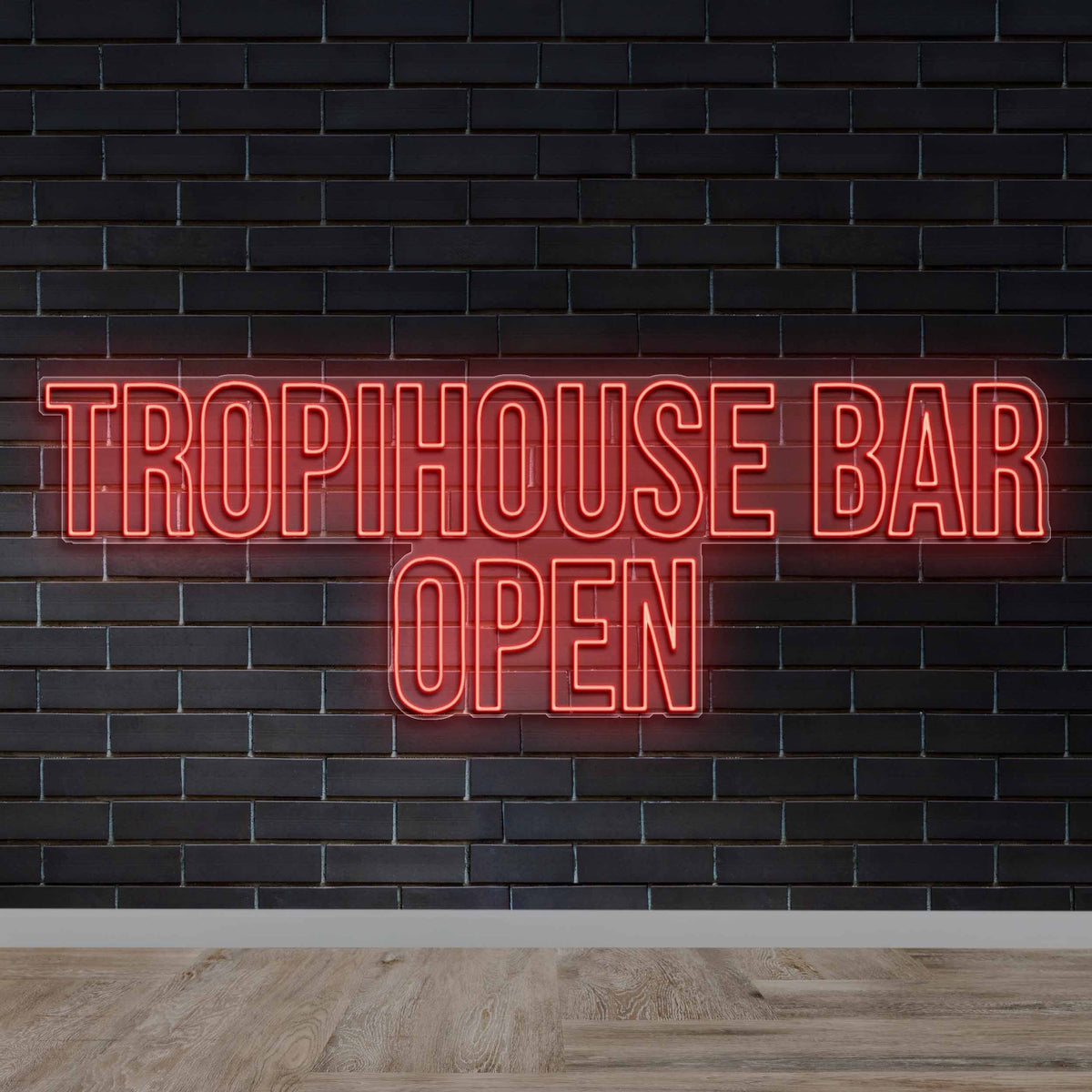 Tropihouse Bar Open - Premium Neon Artwork