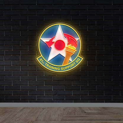 81st Training Support Sq - Premium Neon Artwork