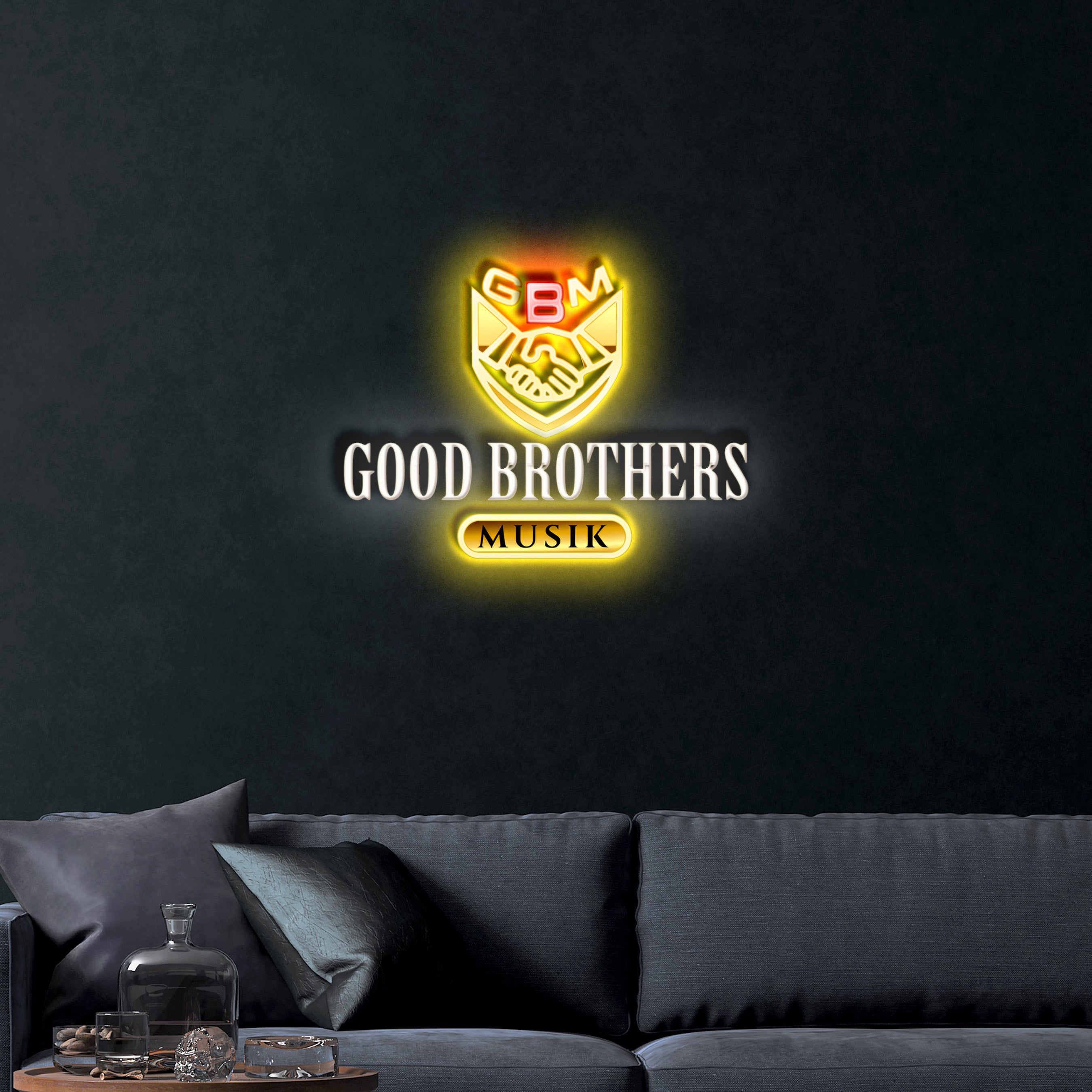 Good Brothers Musik – Premium Neon Artwork