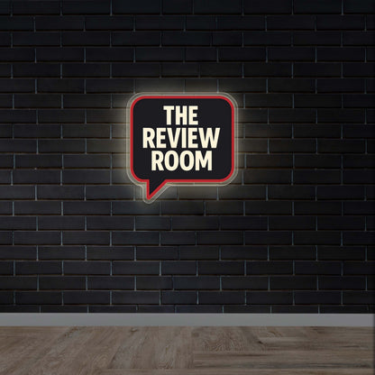 THE REVIEW ROOM | Backlit Version - Premium Neon Artwork