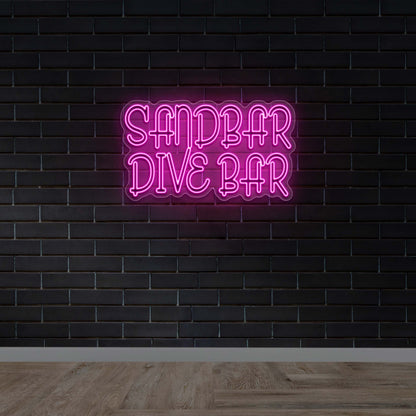 SANDBAR  DIVE BAR - Premium Neon Artwork