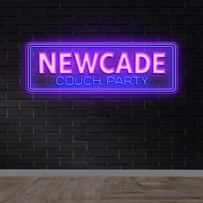 NEWCADE COUCH PARTY - Premium Neon Artwork