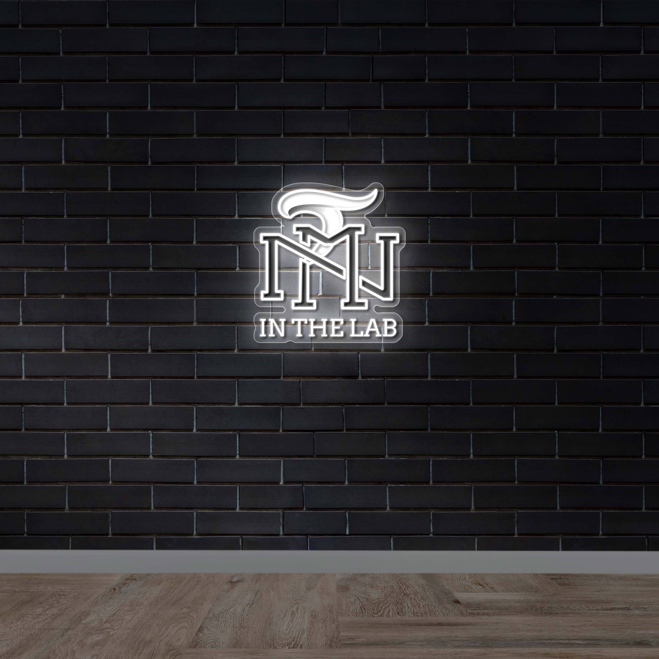 MN Logo with IN THE LAB - Premium Neon Artwork