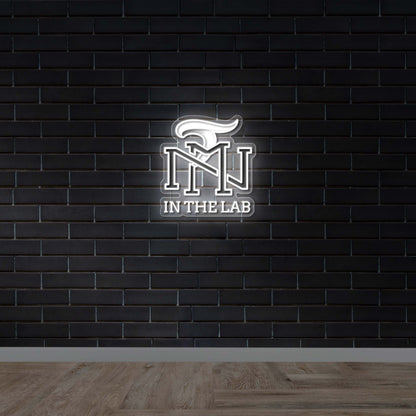 MN Logo with IN THE LAB - Premium Neon Artwork
