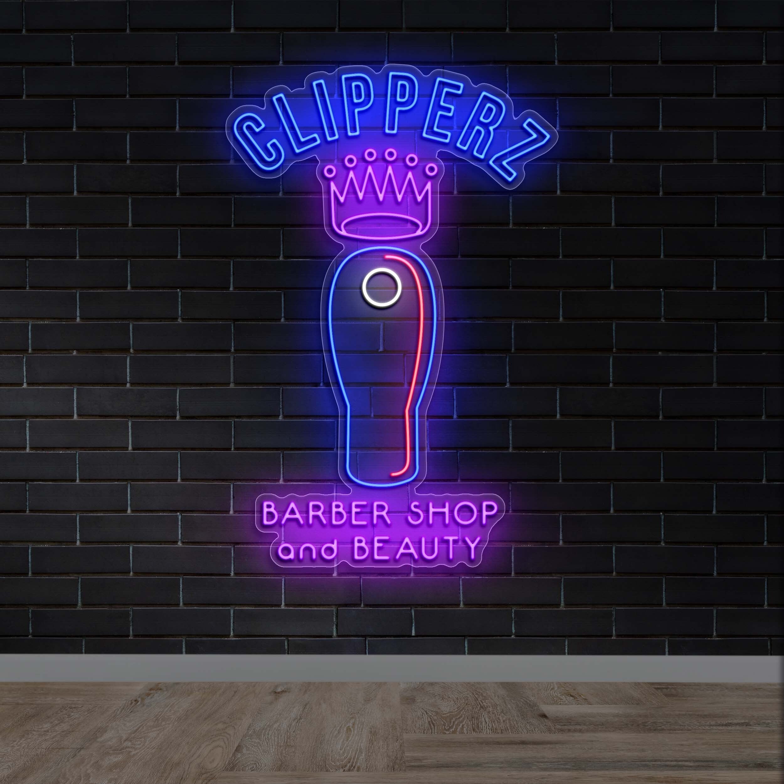 Clipperz Barbershop and Beauty - Premium Neon Artwork
