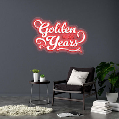 Golden Years - Premium Neon Artwork