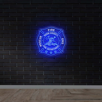 KERN COUNTY FIRE DEPARTMENT - Premium Neon Artwork