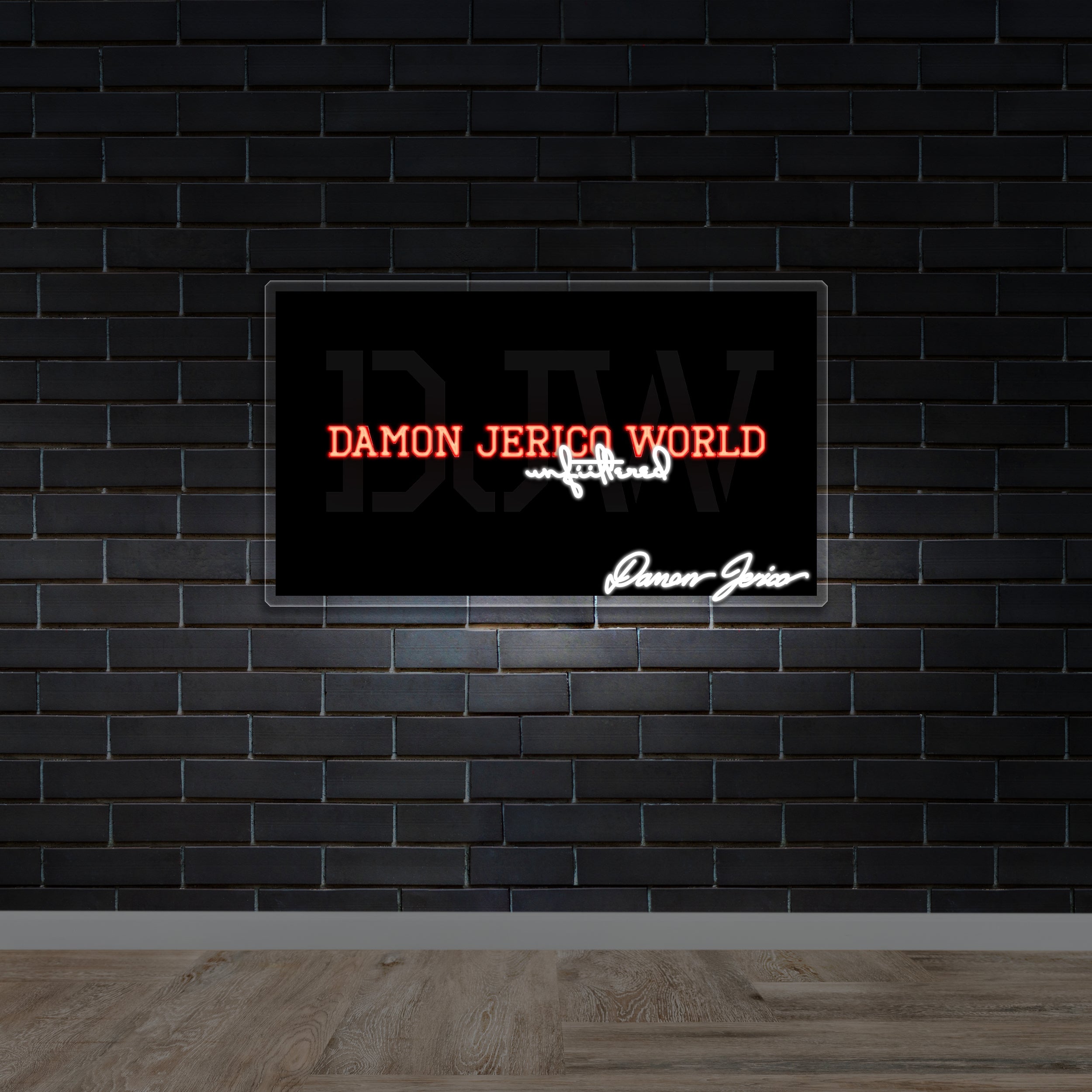 DAMON JERICO WORLD - Premium Neon Artwork