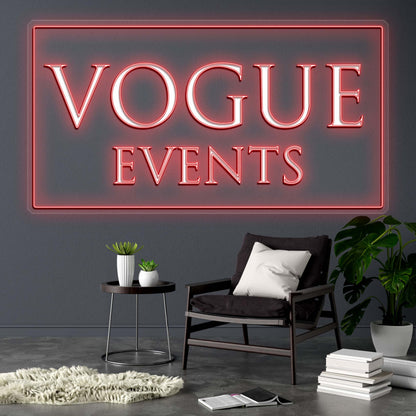 VOGUE EVENTS - Premium Neon Artwork