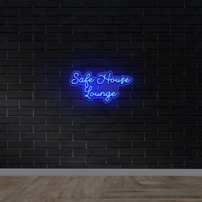 Safe House Lounge - Premium Neon Artwork