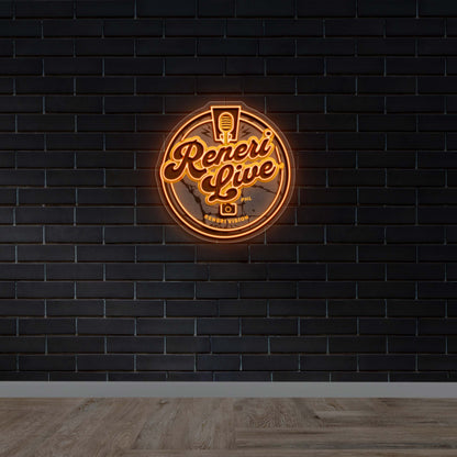 Reneri Live - Premium Neon Artwork