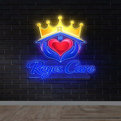 Reyes Care - Premium Neon Artwork