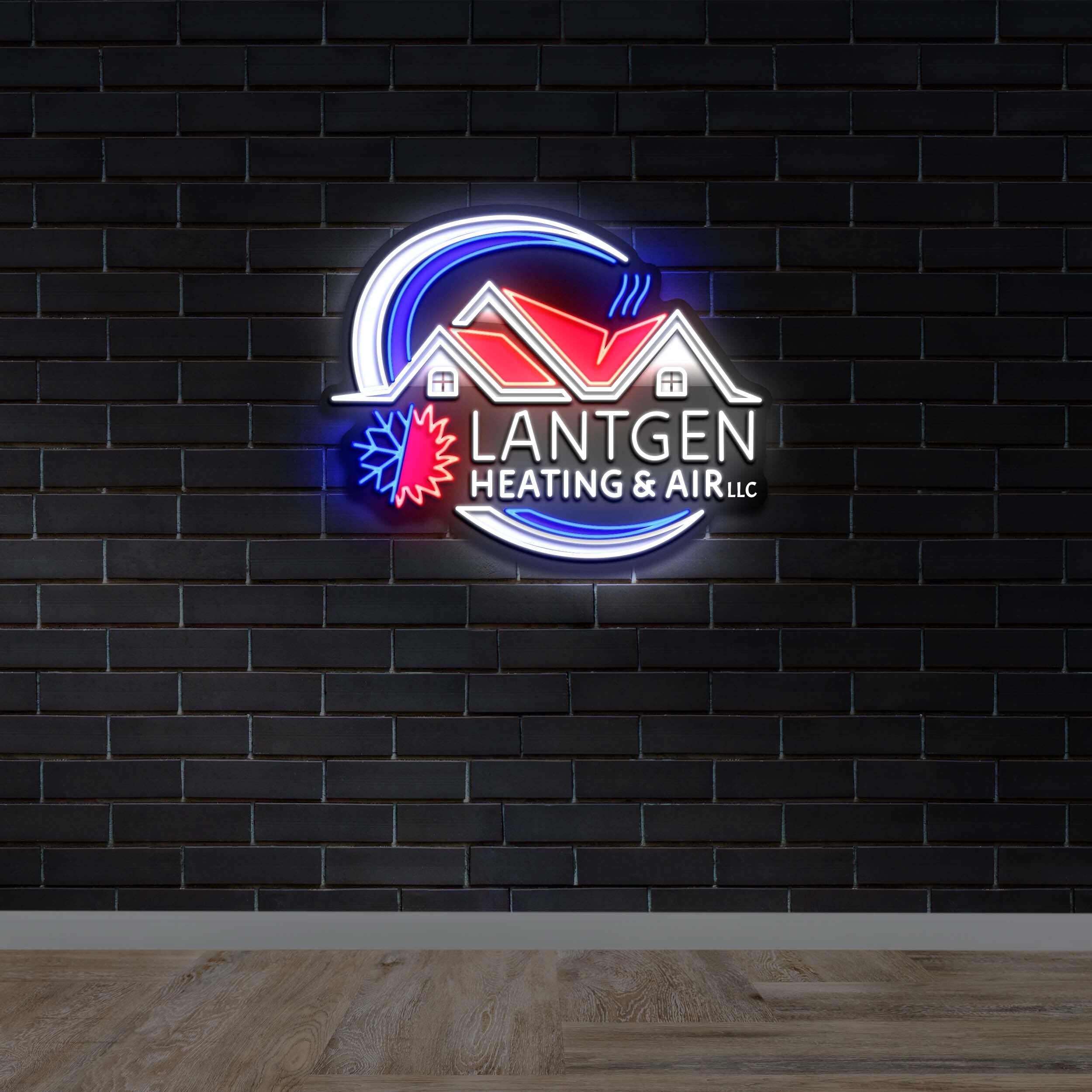 LANTGEN HEATING & AIR - Premium Neon Artwork