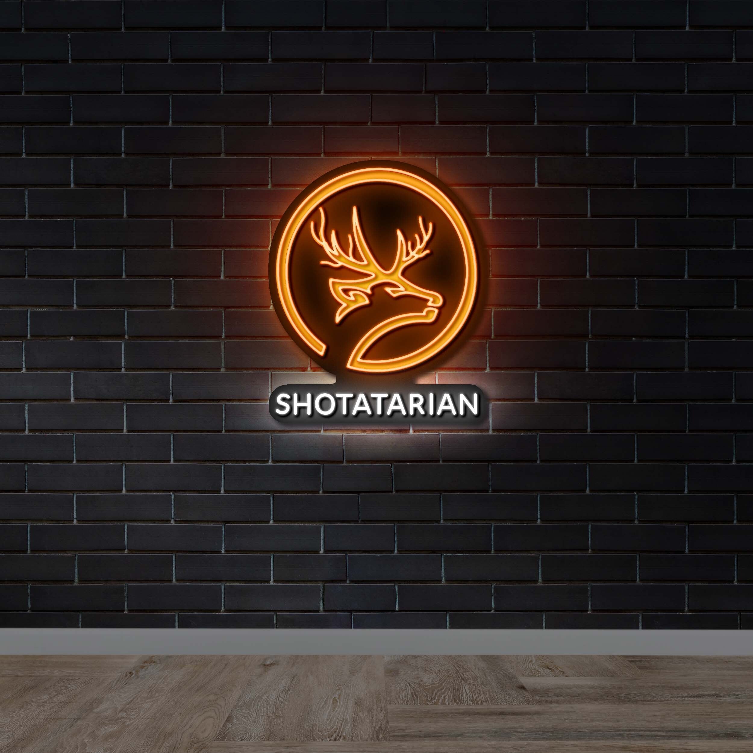 Shotatarian Logo - Premium Neon Artwork