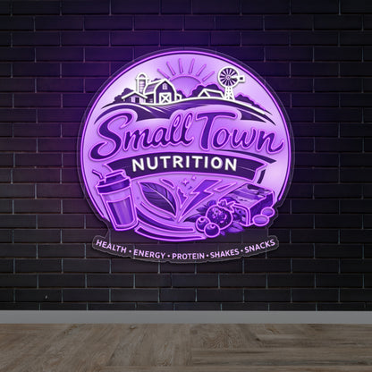 SMALL TOWN NUTRITION - Premium Neon Artwork