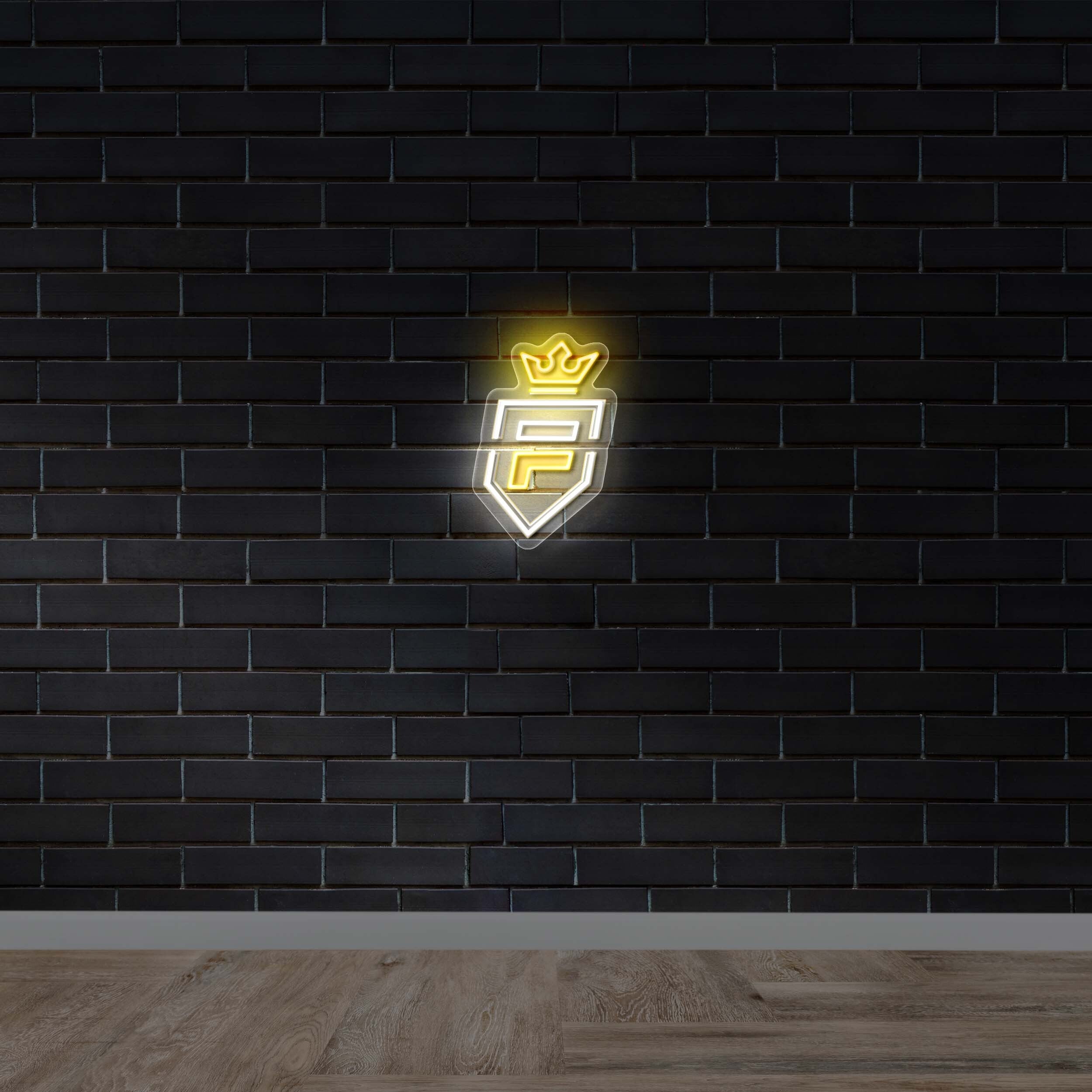 F Shield - Premium Neon Artwork