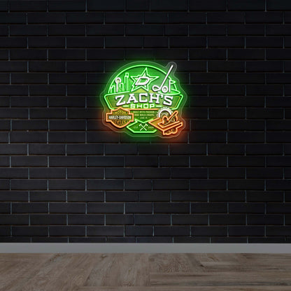 Zach’s Shop - Premium Neon Artwork
