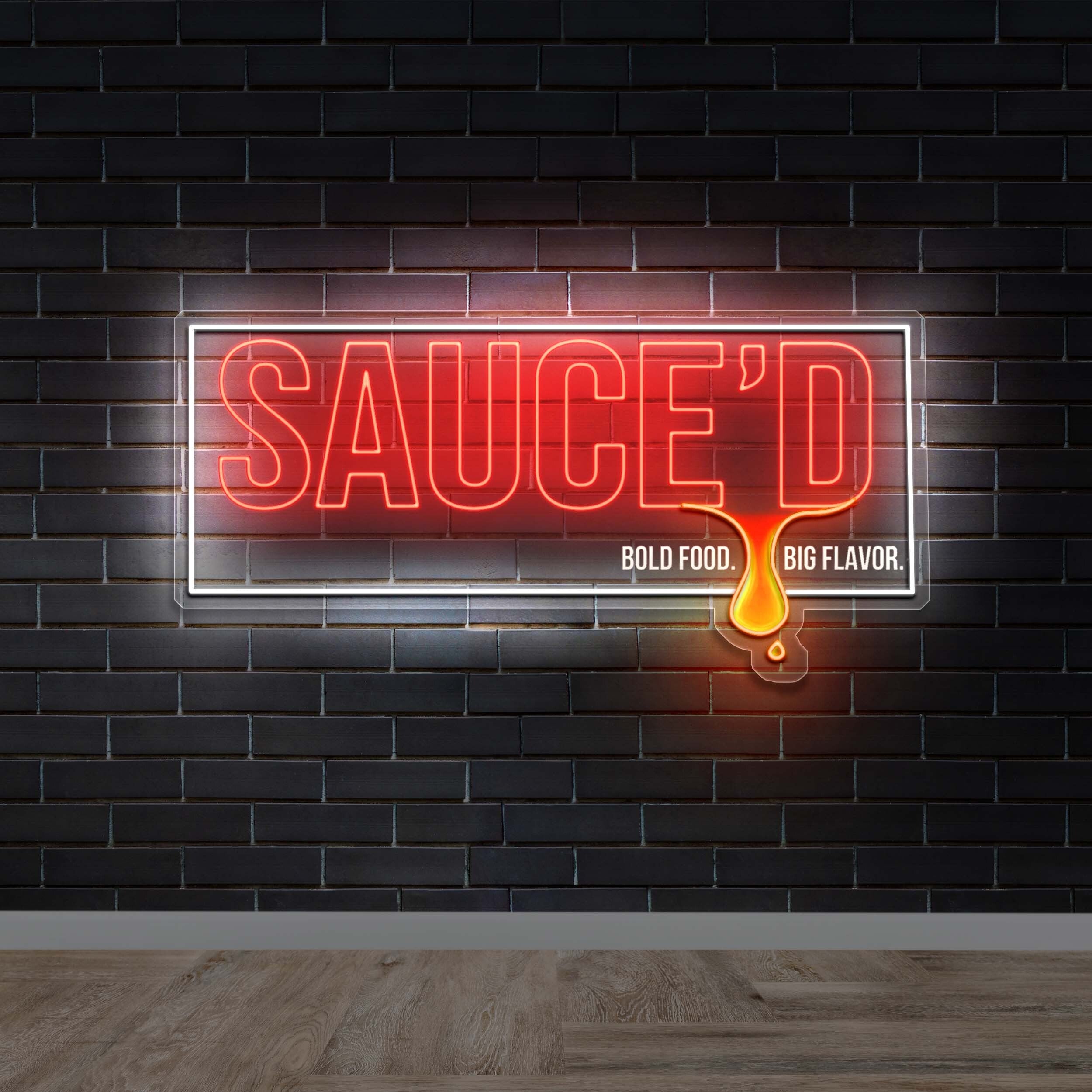 SAUCE'D - Premium Neon Artwork