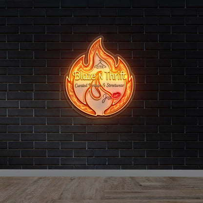 Blaze N Thrift -  Premium Neon Artwork