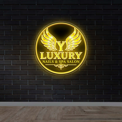 Y LUXURY NAILS & SPA SALON - Premium Neon Artwork