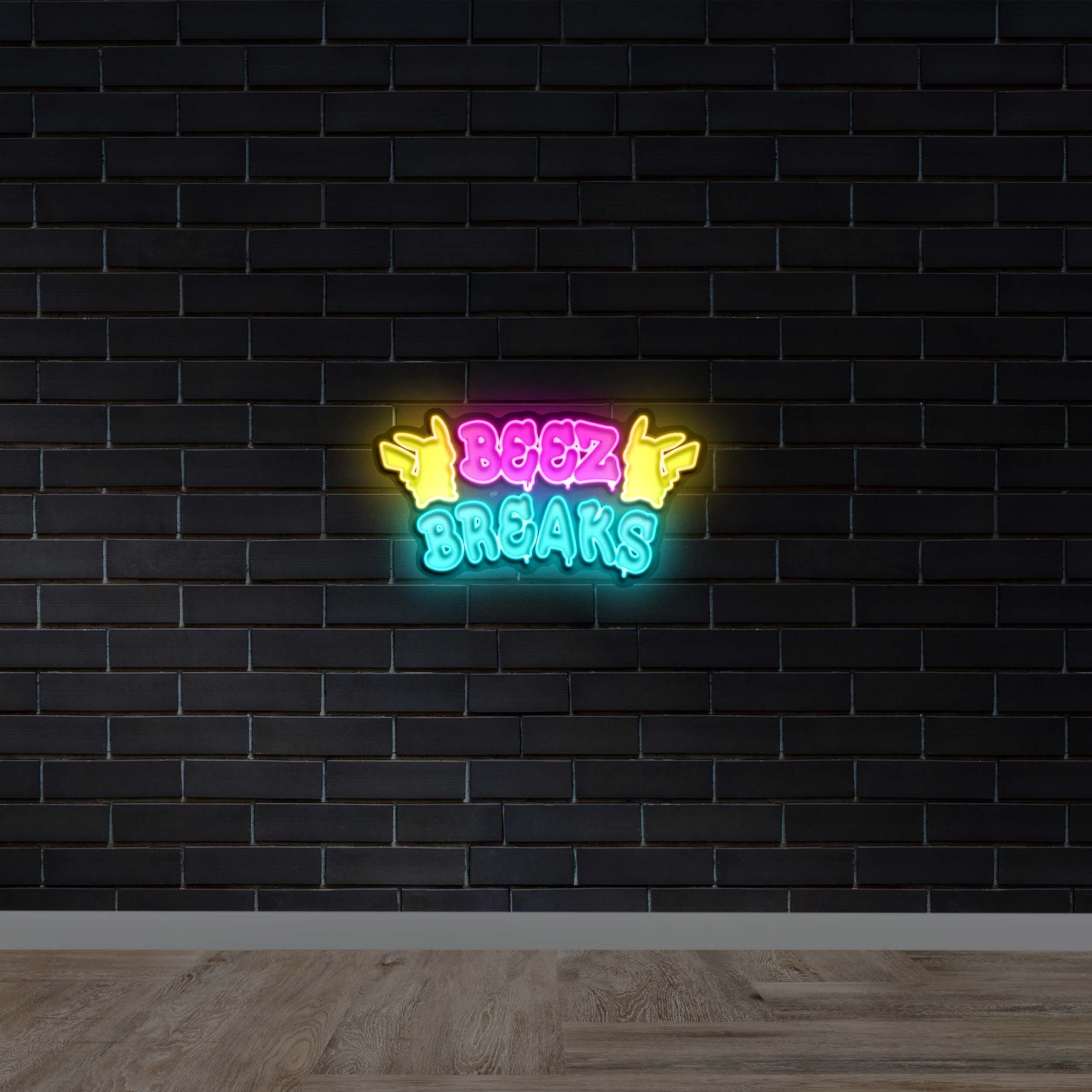 Beez Breaks - Premium Neon Artwork