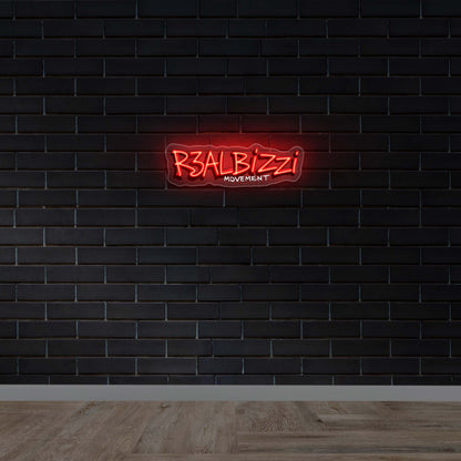 R3ALBizzi Movement - Premium Neon Artwork