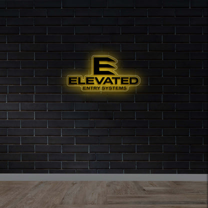 Elevated Entry Systems Logo - Premium Neon Artwork