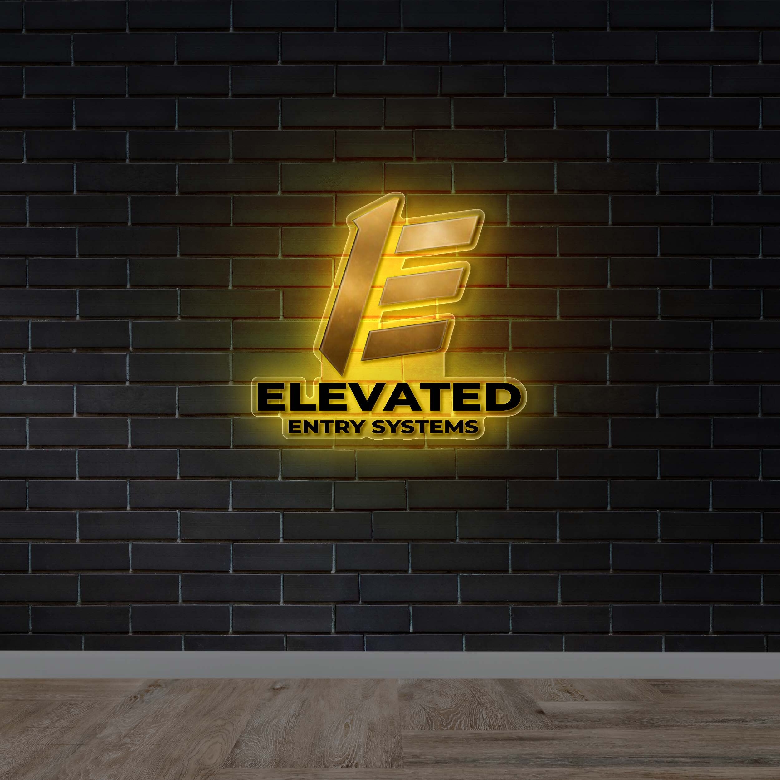 Elevated Entry Systems Logo (version 2) - Premium Neon Artwork