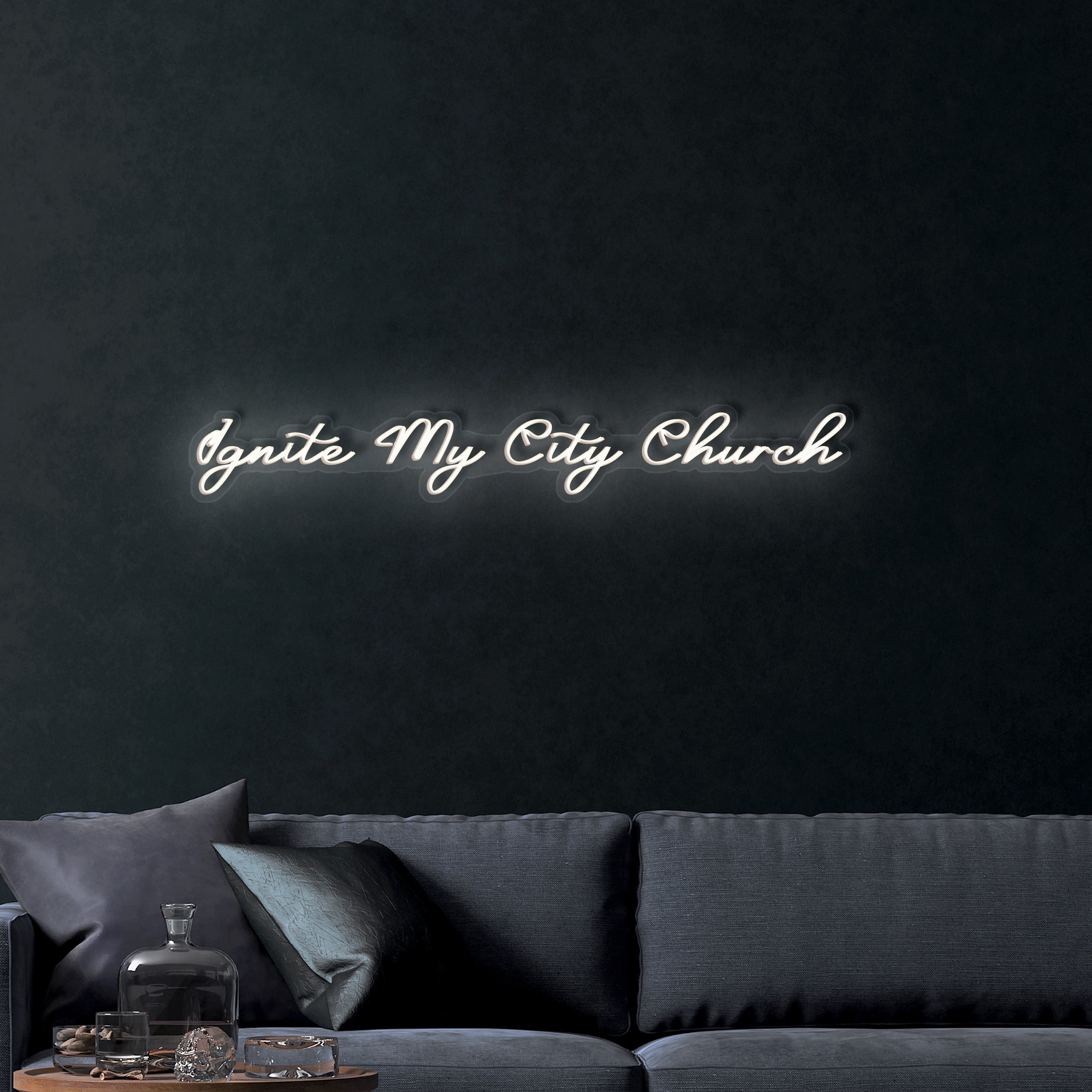 Ignite My City Church – Premium Neon Artwork
