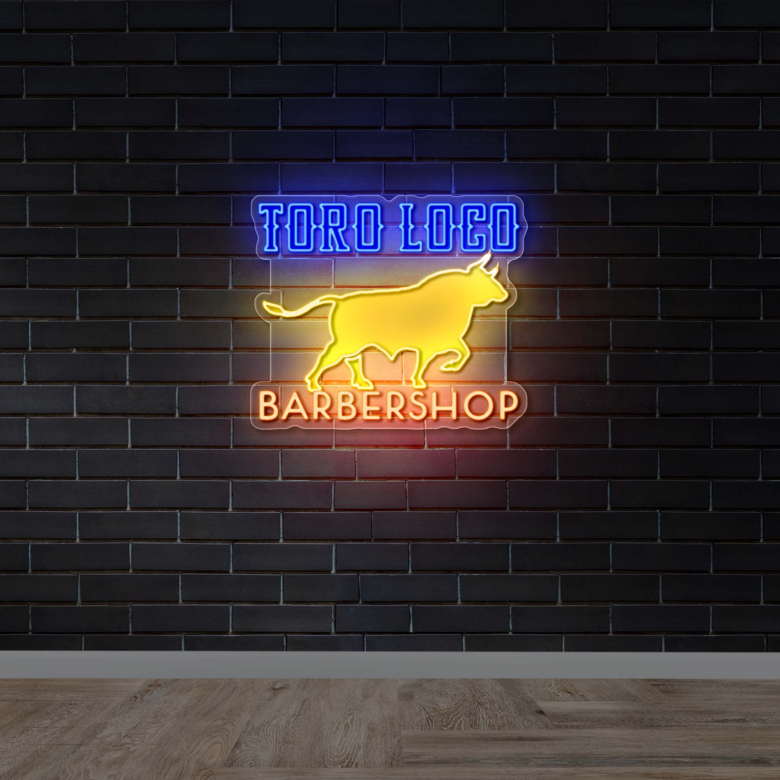 TORO LOCO BARBERSHOP - Premium Neon Artwork