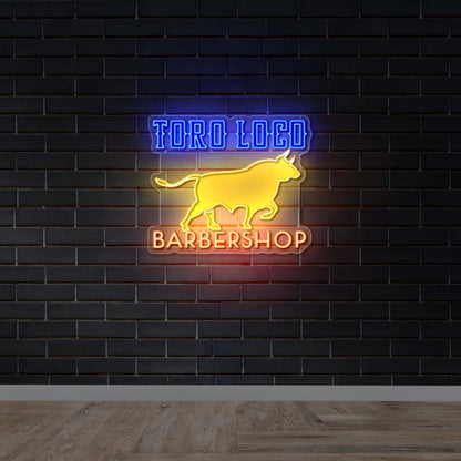 TORO LOCO BARBERSHOP - Premium Neon Artwork