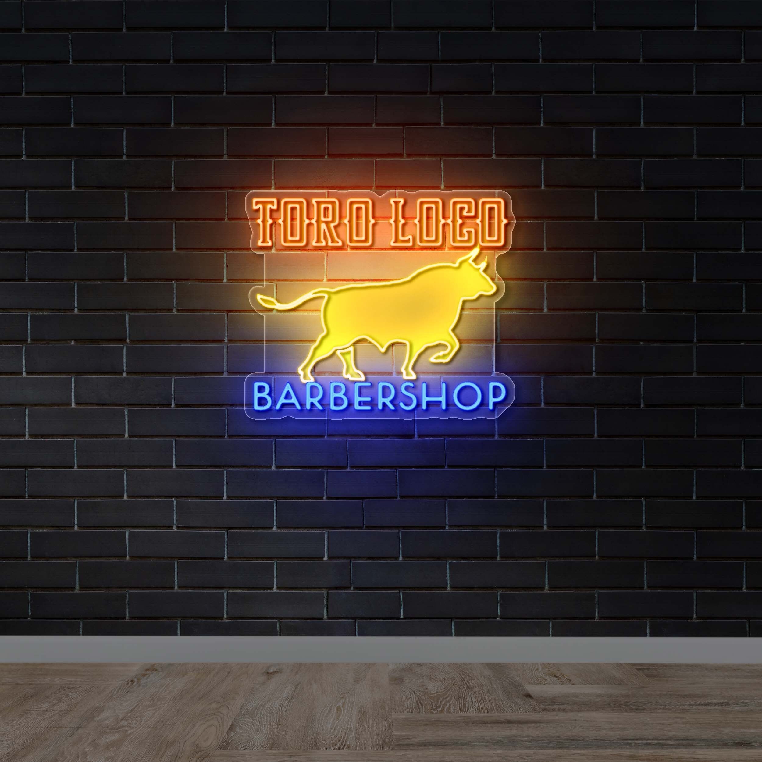 TORO LOCO BARBERSHOP - Premium Neon Artwork