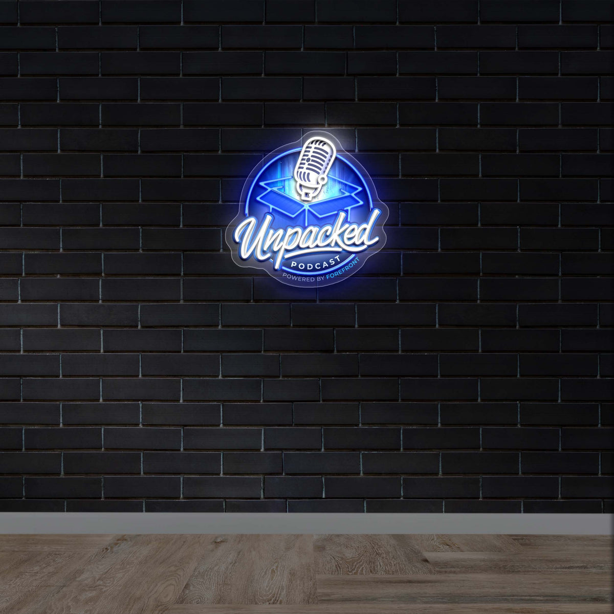 Unpacked Podcast - Premium Neon Artwork