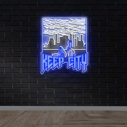 KEEP CITY - Premium Neon Artwork