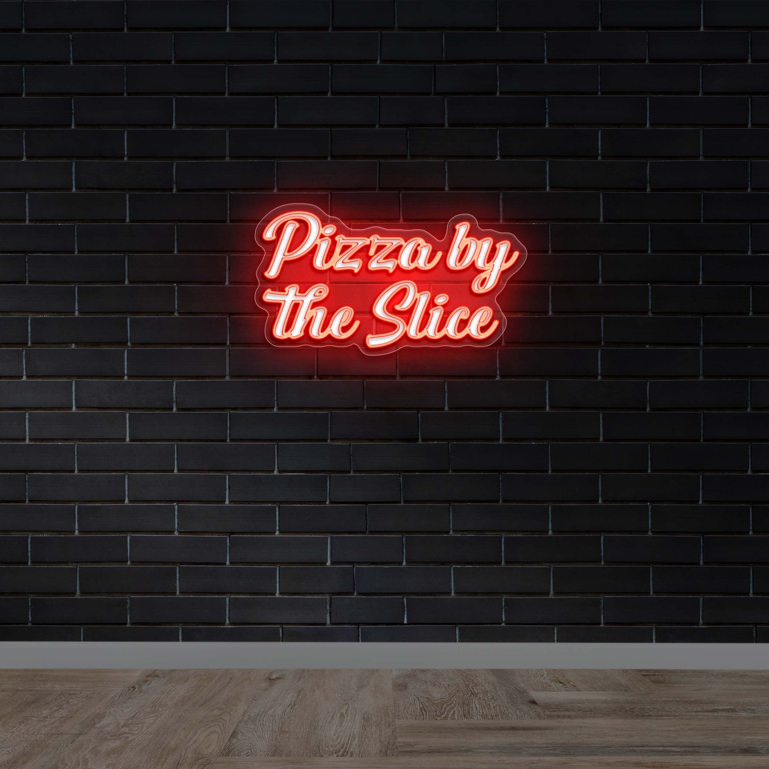 PIZZA BY THE SLICE - Premium Neon Artwork