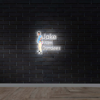 Jake From Dundees - Premium Neon Artwork