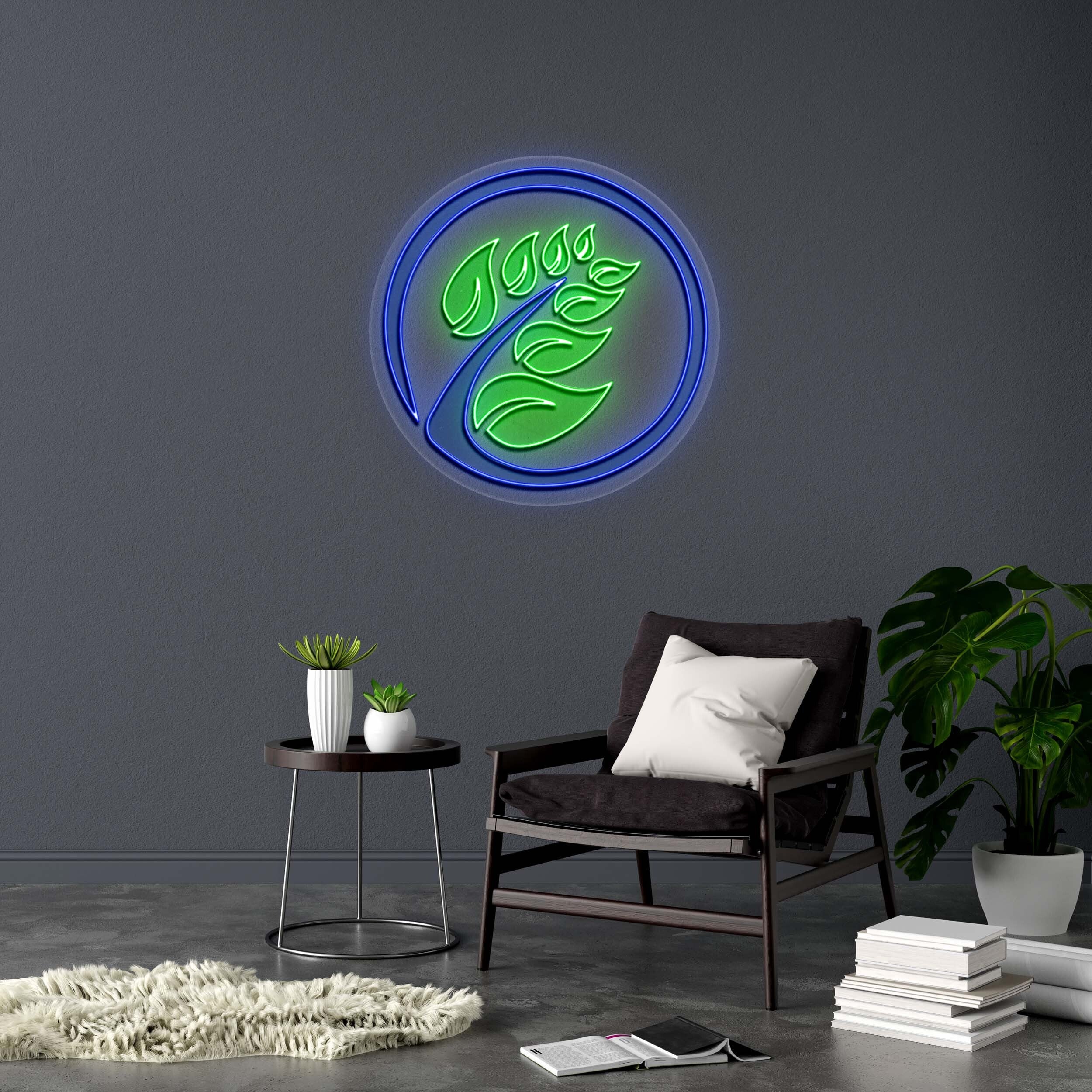 Tran's Greenhouse logo -Premium Neon Artwork